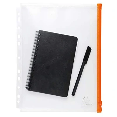 Imagen de Exacompta 57334E Bolsa de 5 fundas con multitaladros y cierre, A4