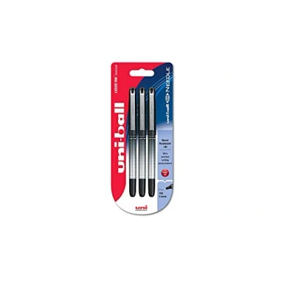 Imagen de Uni Ball UB 185S Eye Needle Pack de 3 bolígrafos, 0.5 mm, color negro
