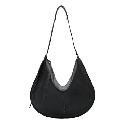 Imagen de Liebeskind Berlin Naomi Heavy Pebble Hobo L, Vagabundo L para Mujer, Black 9999, Large