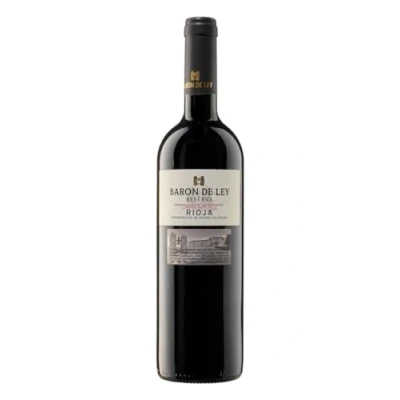 Imagen de Baron de Ley Reserva Vino Tinto DOC Rioja 750 ml Variedad Tempranillo Fruta y Complejidad Perfecto para Acompañar Platos como Patatas a la Riojana o Potaje