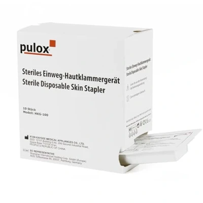 Imagen de 10x pulox Grapadora cutánea desechable estéril con 35 grapas cutáneas cada una