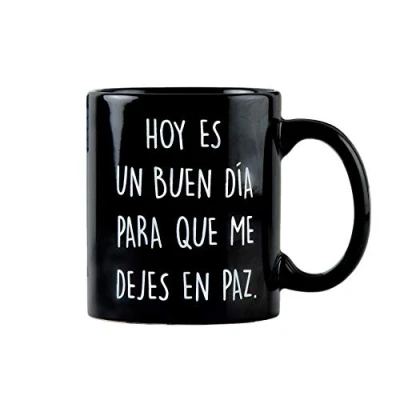 Imagen de Miss Miserable Taza original para café con mensaje Hoy es un buen día…, 250ml