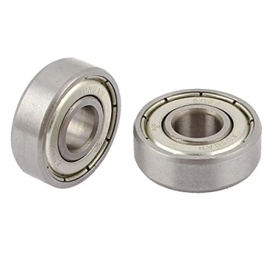 Imagen de sourcing map 608Zz Rodamiento Rígido de Bolas Radial Sellado Metal 22 mm x 8 7 2 Piezas