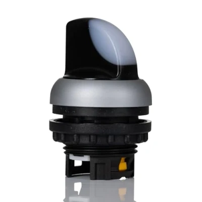 Imagen de EATON M22 WLK W Selector Luminosos, 2 Posiciones, Retorno, Blanco, 3.0cm x 4.6cm, Caja de 5