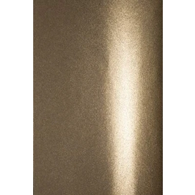 Imagen de Netuno 100x cartón nacarado color marrón DIN A4 210x297mm 250g Aster Metallic Club Gold papel con efecto perla bilateral para imprimir tarjetas invitaciones scrapbooking bricolaje manualidades boda
