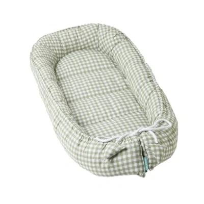 Imagen de molis&amp;co. Nido de Bebé 90 x 50 cm. Reductor Cuna o Colecho para Bebe. Algodón. Portátil Viaje recién Nacido. Mint Tea. Oeko Tex 100.