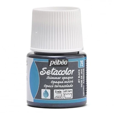 Imagen de Pebeo Setacolor Pintura para tela (opaca tornasolada, 45 ml), Azul brillante