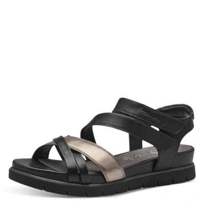 Imagen de Tamaris Sandalias con plataforma, Mujer, Talla: 37, Black comb Zapatos
