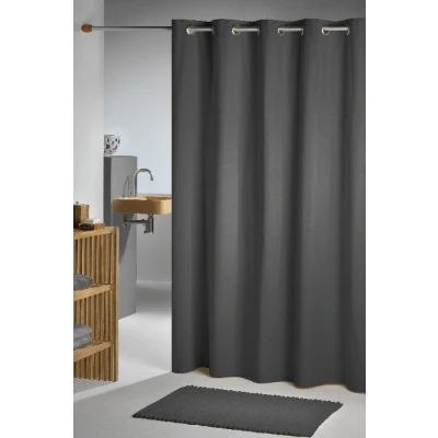 Imagen de Sealskin Coloris Cortina de ducha 180x200 cm Poliéster / Algodón Gris