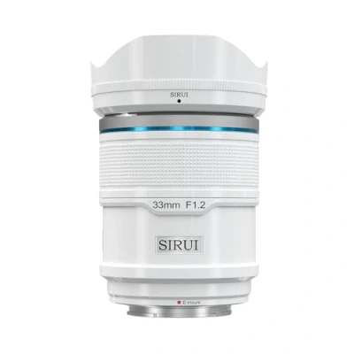 Imagen de SIRUI Sniper 33mm autofocus Enfoque automático Lens, F1.2 Gran Angular APS C cámaras Objetivo Lens Lenses Lente para A5 A6 A7 FX A9 ZV E Series (E Mount, Blanca)