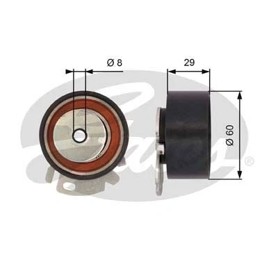 Imagen de GATES FleetRunner Micro V Stretch Fit T43068 Polea tensora, correa dentada FIAT: Stilo Hatchback, Brava Hatchback