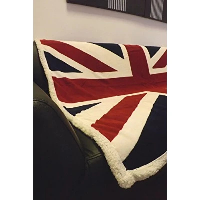 Imagen de Rapport Manta con diseño de Bandera británica (130 x 160), Color Rojo, Poliéster, Red/White/Blue, Sencillo, 135 200 cm
