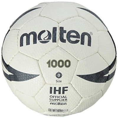 Imagen de Molten Approved Club/School Balón de Balonmano Aprobado por la IHF, Color Blanco y Negro, Unisex, Nicht zutreffend