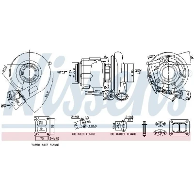 Imagen de NISSENS 93717 Turbocompresor de gases escape neumático