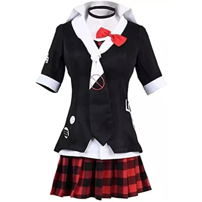 Imagen de Double Villages Danganronpa Junko Enoshima Traje de Disfraz Uniforme poliéster Cosplay Anime (S)