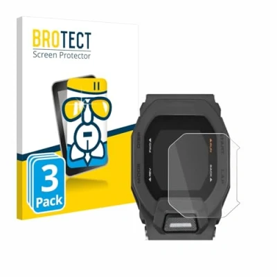 Imagen de BROTECT Protector Pantalla Cristal para Casio G Shock GBD 200 Vidrio (3 Unidades) [Dureza 9H, Anti Arañazos]