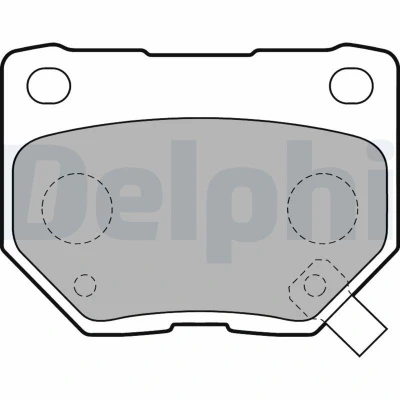 Imagen de DELPHI LP1780 Juego de pastillas freno con avisador acústico desgaste Chapa antichirridos accesorios SUBARU: Impreza II Familiar