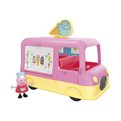 Imagen de Peppa Cerdita Peppa’s Adventures El camión de Helados Figura y Accesorio para niños niñas 3 años en adelante