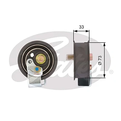 Imagen de GATES FleetRunner Micro V Stretch Fit T43123 Polea tensora, correa dentada AUDI: A4 B5 Berlina, Avant