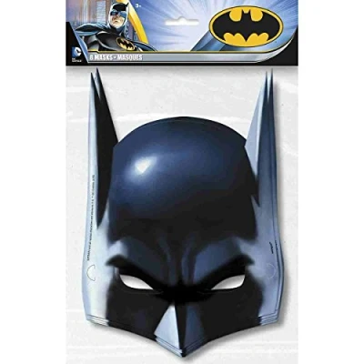 Imagen de Unique Party Mascaras de Fiesta Diseño Batman Paquete 8 (49921)