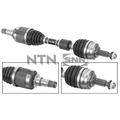 Imagen de SNR DK68.022 Árbol de transmisión Eje delantero, izquierda 646mm