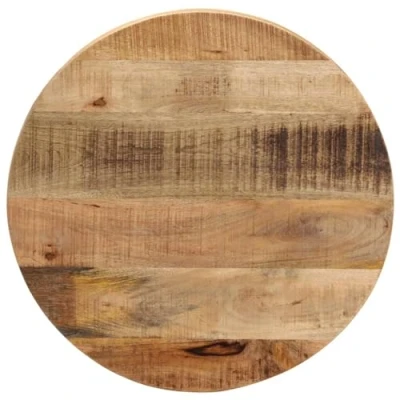 Imagen de vidaXL Tablero de Mesa Redondo Madera Maciza Mango Rugosa Ø 40x1,5 cm