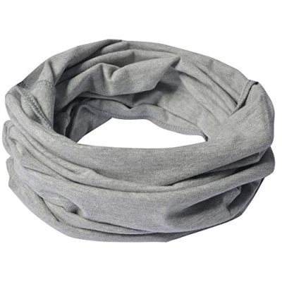 Imagen de Miobo Práctico cuello redondo para niños, pañuelo de algodón: versátil y cómodo (M, Gris)