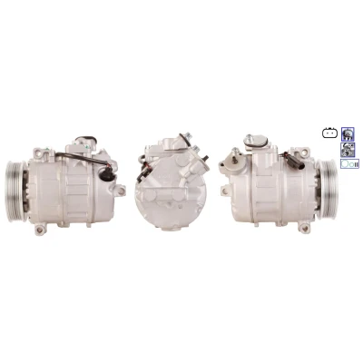 Imagen de LUCAS ACP748 Compresor de Aire Acondicionado PAG 46 R 134 a con juntas BMW: 5 Berlina, 3 Touring