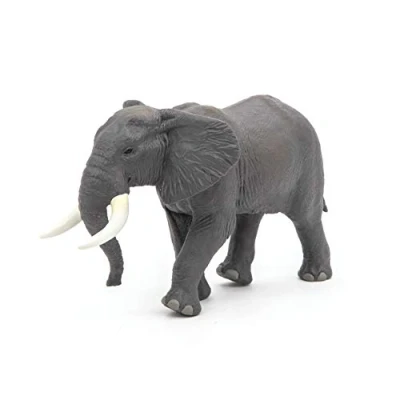 Imagen de Papo Figura Elefante Africano 16,1X8,9X9,8CM, Multicolor (50192) Sparks, Color Gris Blanco