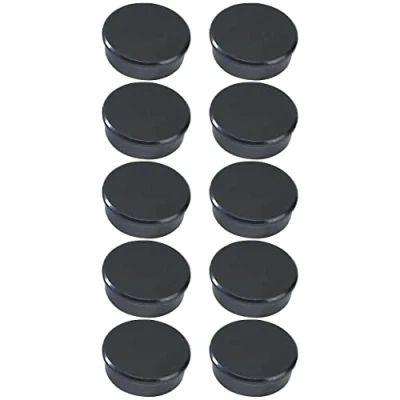 Imagen de Dahle 95538 20982, Imán, 38 mm Ø, Altura 13.5 mm, Negro, Pack de 10
