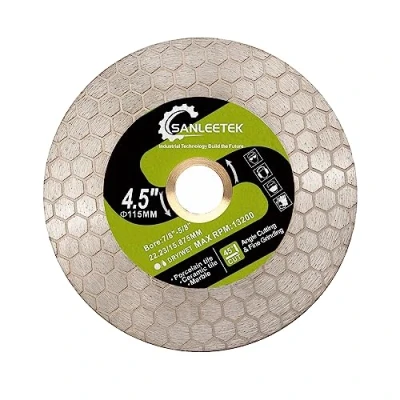 Imagen de SANLEETEK Disco Diamante Azulejos 115mm Doble Cara Corte y Rectificado Diseño Hexagonal para Porcelánico Cerámica Mármol Piedra Artificial