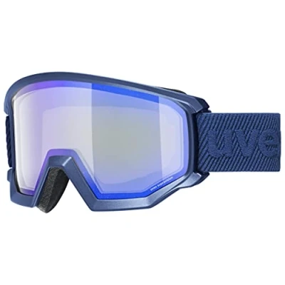 Imagen de uvex athletic FM, gafas de esquí unisex, campo visual ampliado antivaho, ventilación sin corrientes aire, navy matt/blue radar, one size