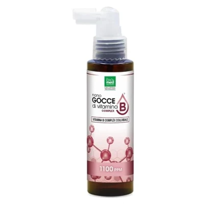 Imagen de Vitamina B Coloidal con vitaminas B6, B9, B12. complex coloidal. Las desempeñan un papel en la conversión de alimentos energía el cuerpo. Cada bote contiene 100ml.