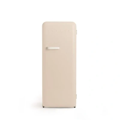 Imagen de CREATE / RETRO FRIDGE 150 OFF WHITE/Frigorífico arena maneta blanco roto con congelador 281L 102W, bajo consumo, 150cm, 3 estantes, regulador temperatura, botellero, 60x60x150cm