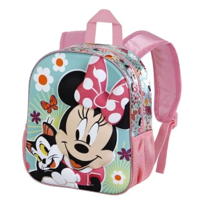 Imagen de Karactermania Minnie Mouse Figaro Small 3D Mochila escolar para niños, Talla: One Size, Rosa