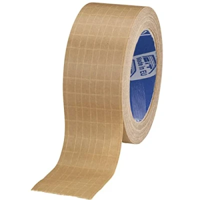 Imagen de cinta adhesiva de papel reforzado, 50 x cm, para embalar, embalaje fuerte