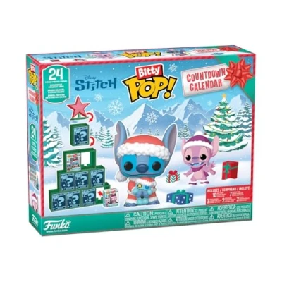 Imagen de Funko Bitty Pop! Countdown Calendar: Stitch Holiday Lilo and Calendario de Adviento 24 Días Sorpresas Minifigura Vinilo Coleccionables Caja Misteriosa Idea Regalo