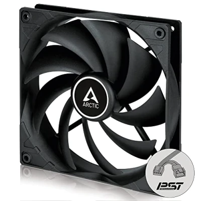 Imagen de ARCTIC F14 PWM PST CO Ventilador PC 140mm, Fan de Caja para CPU con Sharing Technology (PST), Funcionamiento Continuo, Computadora, 2001350 RPM Negro