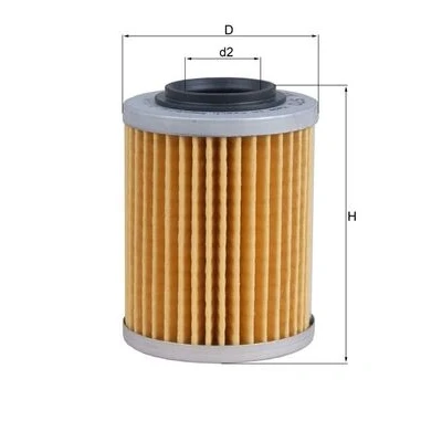 Imagen de MAHLE ORIGINAL OX 970 Filtro de aceite Cartucho filtrante