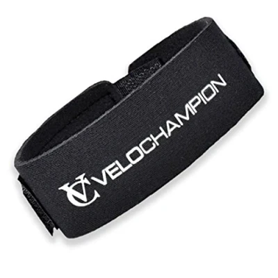 Imagen de VeloChampion Banda de Chip Cronometraje Porta Resistente al Agua Triatlón, Natación, Ciclismo, Correr y Otros Deportes. Elástica para el Tobillo.