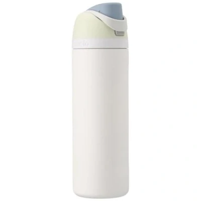 Imagen de Owala FreeSip Botella agua acero inoxidable con pajita, 710 ml térmica a prueba de fugas para el deporte y los viajes, sin BPA, Iced Breeze