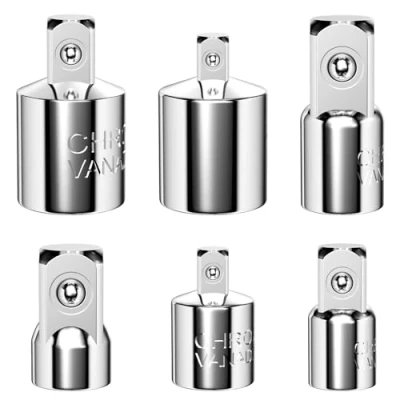 Imagen de Lectorias 6 Piezas adaptador Carraca de Llave Vaso, Adaptadores para Vasos 1/4&quot; a 3/8&quot;, 1/2&quot; 3/8&quot; 1/4&quot;, 1/2&quot;, Adecuado Trinquete