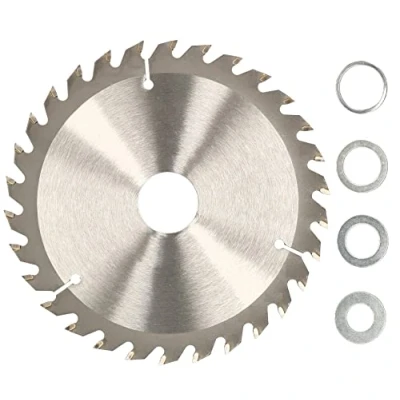 Imagen de KOTARBAU® Disco de corte para madera, 30 dientes, Ø 180 mm, cierra circular, Hoja sierra, Discos corte, Hojas sierra acero duro, Incluye 4 anillos reducción
