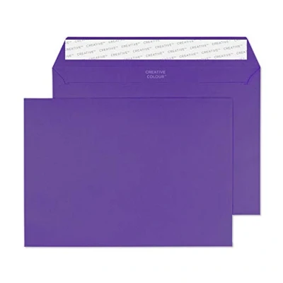 Imagen de Blake Colour 162 x 229 mm 120 gsm Cartera Despegar y sellar (347) Grosella negra, Paquete de 500