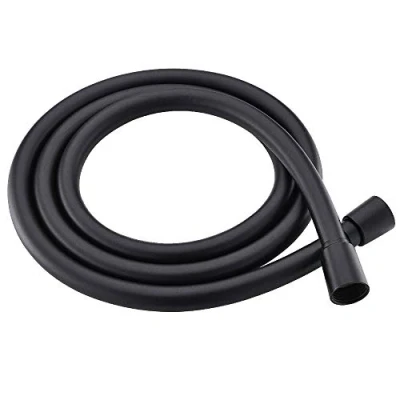 Imagen de 1M Manguera de Ducha Universal, PVC Flexible para el baño, Anti Torcedura, Estándar G 1/2, Negro mate.