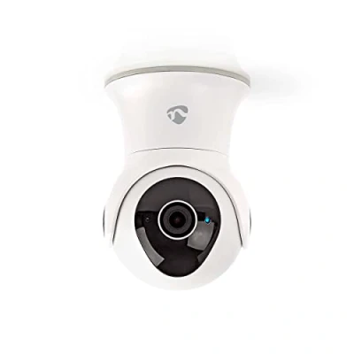 Imagen de Nedis cámara para Exteriores SmartLife Sistema de Seguridad con Sensor Movimiento wi fi, Full HD 1080p, Modo visión Nocturna, Memoria Interna (16 GB), IP65 Blanco