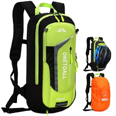 Imagen de LOCAL LION 10L Mochilas de Ciclismo, Mochila Pequeña Bicicleta con Cubierta para la Lluvia y Protector Casco, es Adecuado Esquí Montaña Correr Camping Viajar Moto