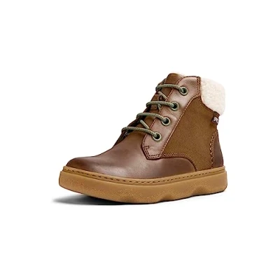 Imagen de Camper Kiddo KIDS Botines con cordones para niños, Talla: 29, Medium brown Zapatos