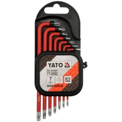 Imagen de YATO YT 0562 Juego de atornilladores acodados T9 T30 7