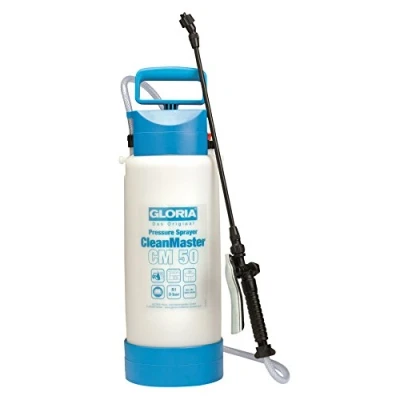 Imagen de GLORIA CleanMaster CM 50 Pulverizador a presión de 5 l para la limpieza, ácidos y álcalis, pH 2 12, incluye lanza extensible 0,5 m